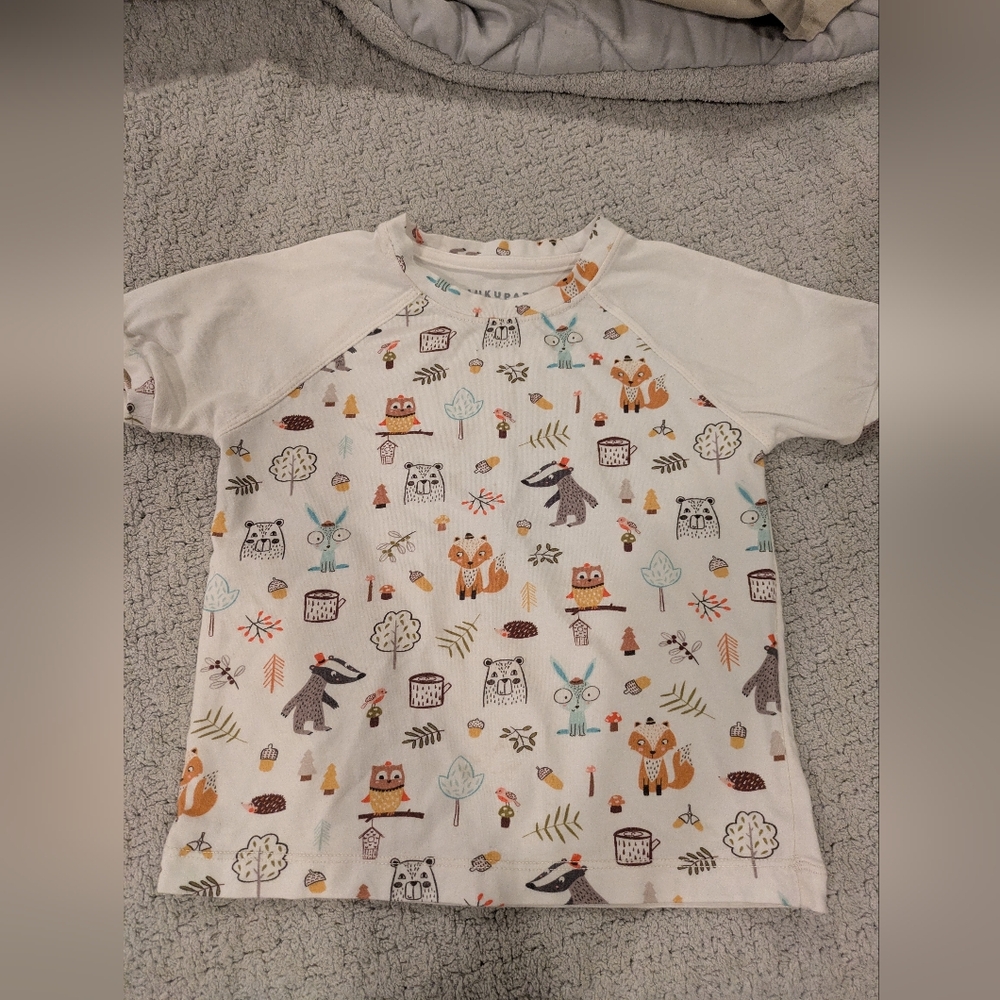 Mukupati Kids Forest Animal Print Shirt, Handmade